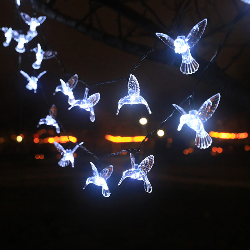 Solar Hummingbird String Lights