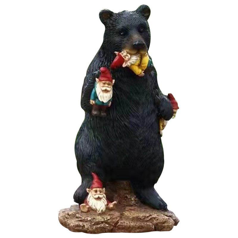 Black Bear Elf Desktop Ornament