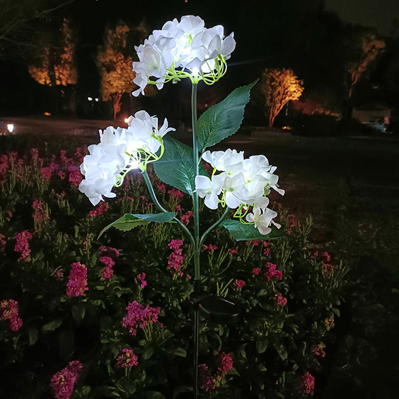 Solar Hydrangea Flower Lights