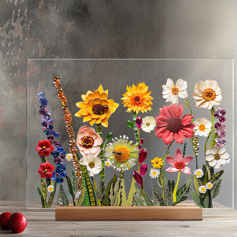3D flower acrylic display stand