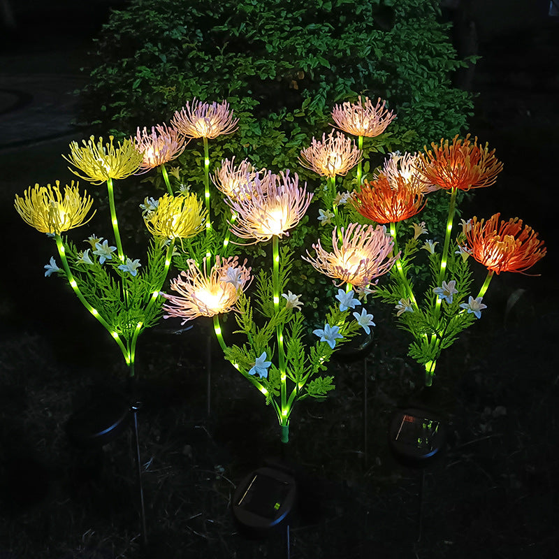 Solar-Powered Spider Lily Garden Light
