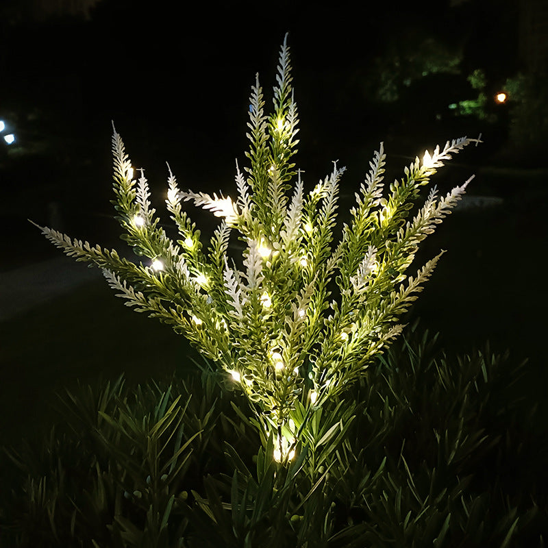 Solar-Powered LED Lavender Garden Stake Lights