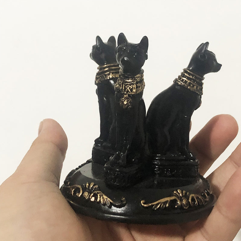 Egyptian cat god small ornaments resin crafts desktop decoration