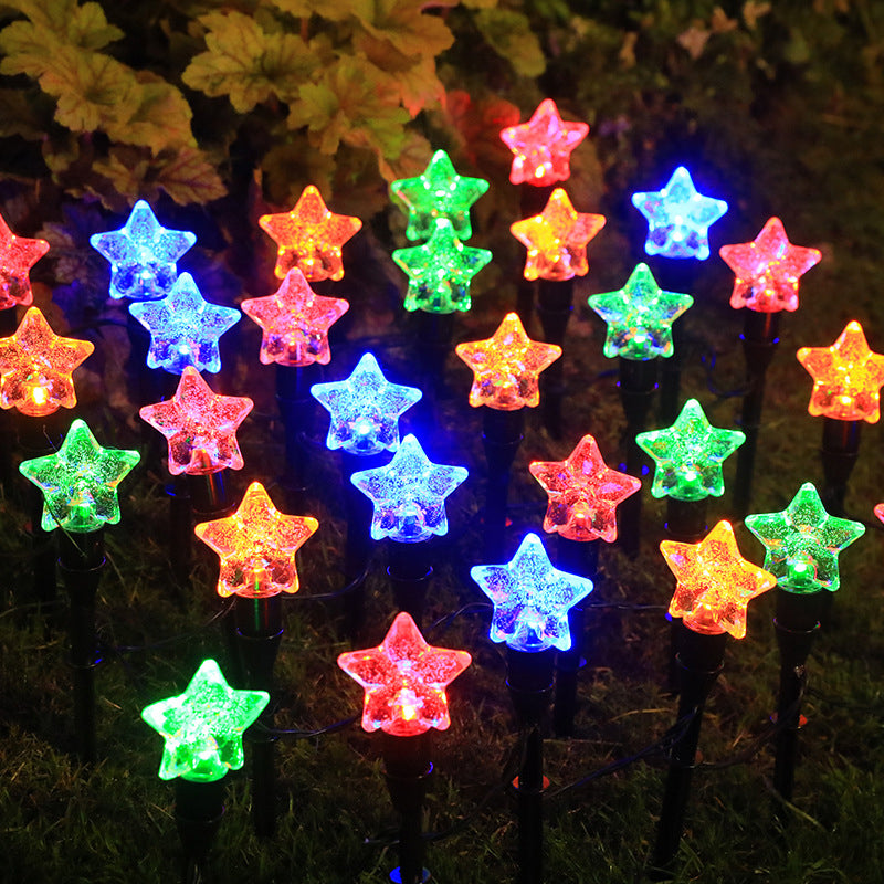 Solar-Powered Outdoor Bubble Ball & Starry Decorative Lights