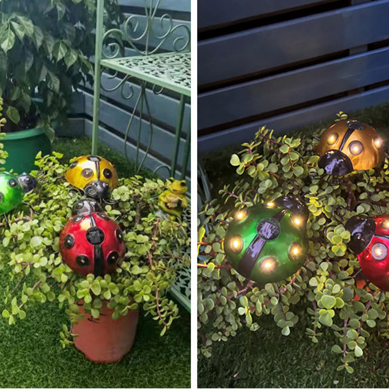 Solar Ladybug Wall Light