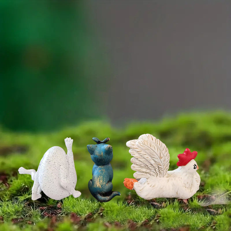 Miniature Landscape Decoration Resin Angel Statue Series