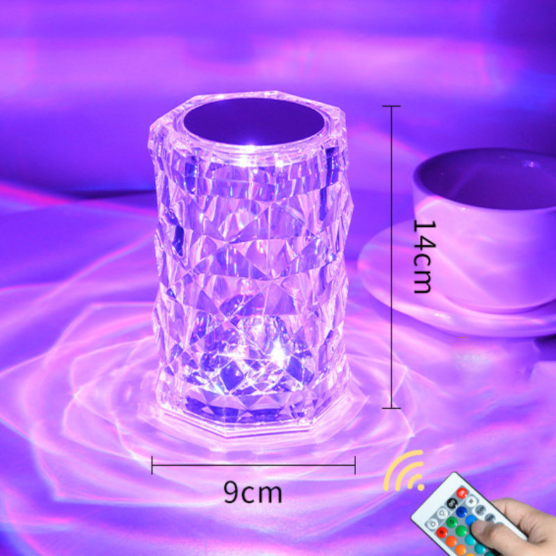 LED Rose Crystal Lamp