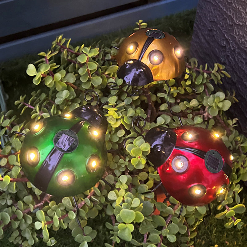 Solar Ladybug Wall Light