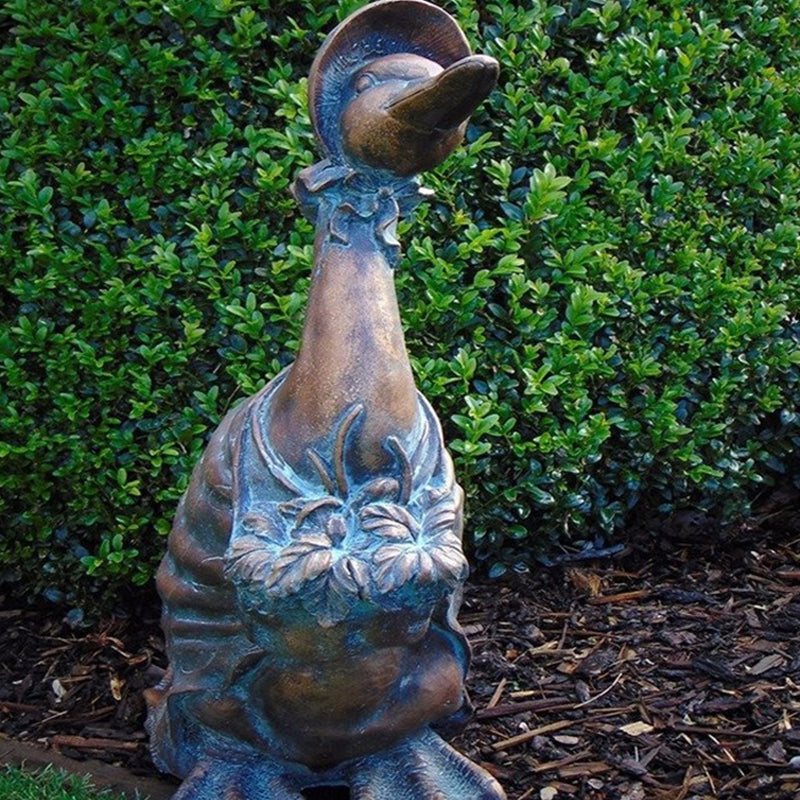 European style handmade resin cartoon animal garden ornaments