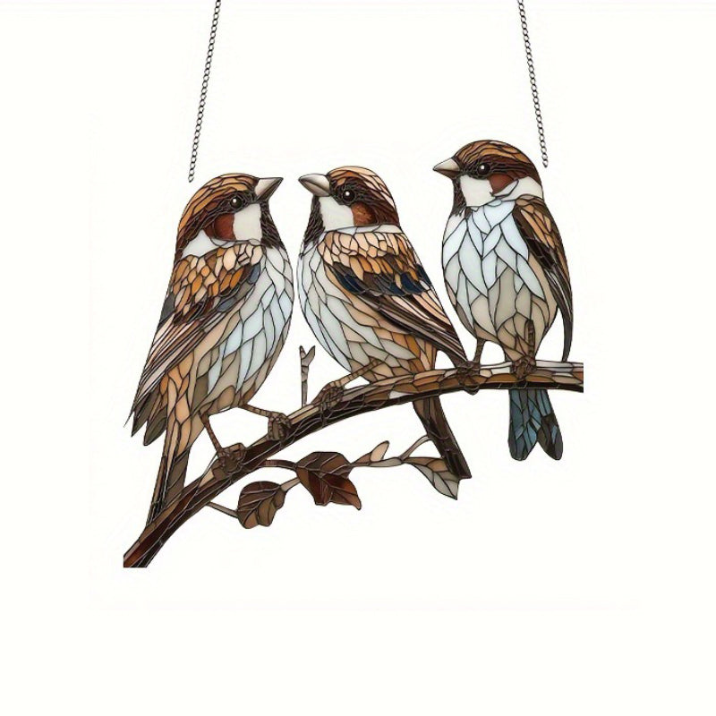Acrylic 2D flat pendant ornament sun catcher