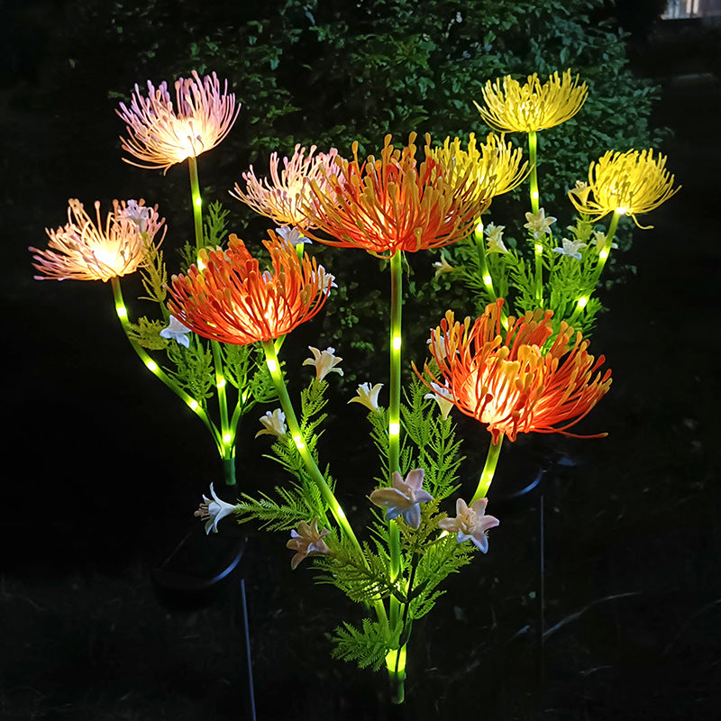 Solar-Powered Spider Lily Garden Light