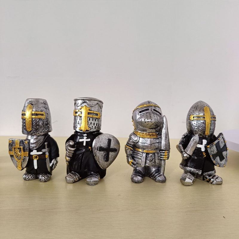 Dwarf Knight Resin Sculpture Ornament