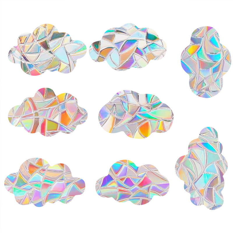 Colorful rainbow prism electrostatic glass sticker