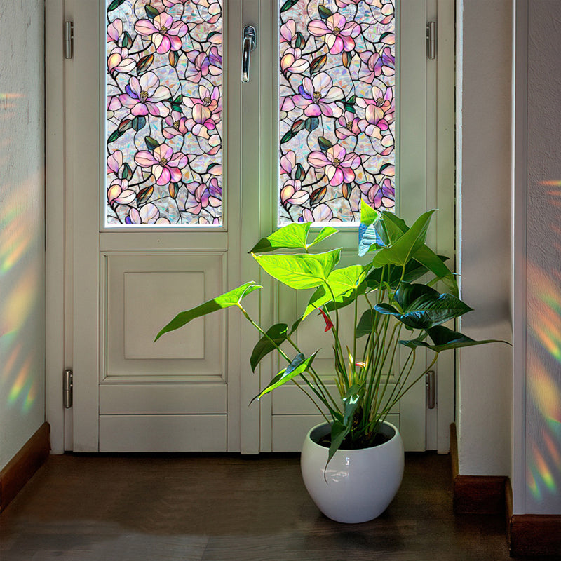 Colorful rainbow static glass sticker