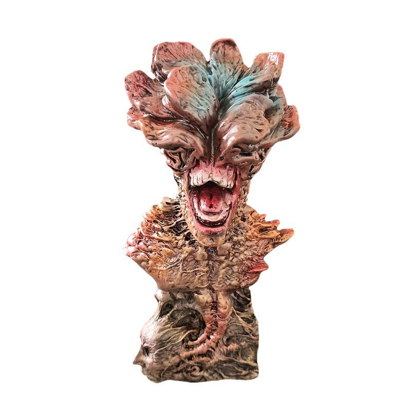 Post-Apocalyptic "The Howler" Infected Zombie Resin Statue – Outdoor Garden Decor