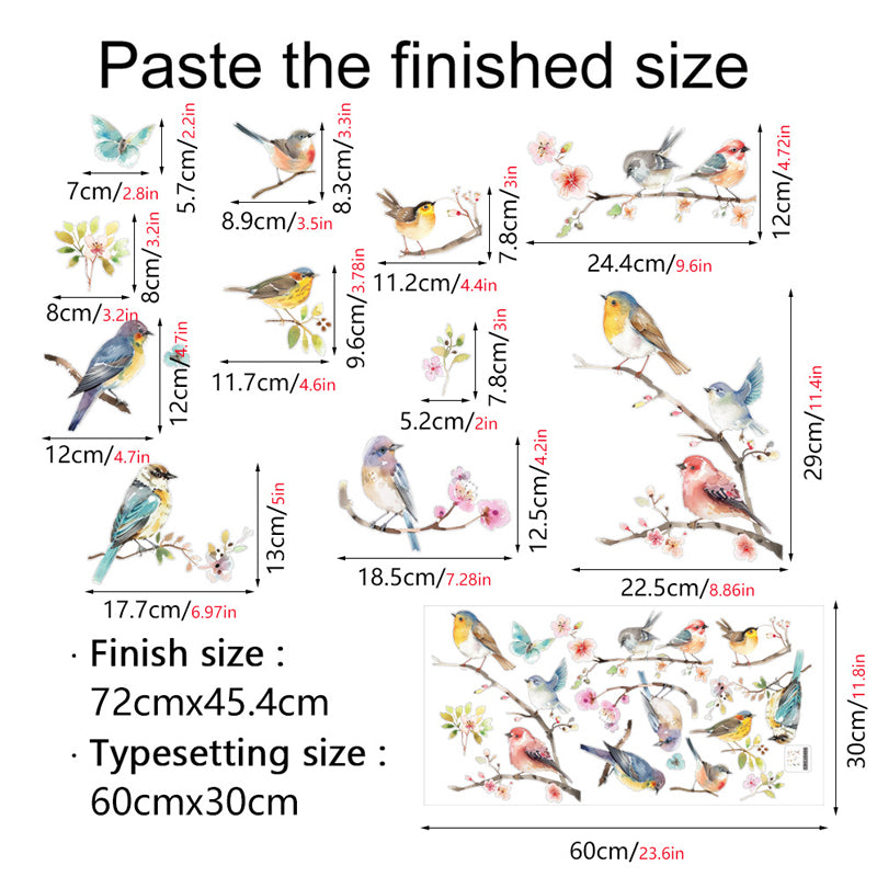 Double-sided colored static glass sticker