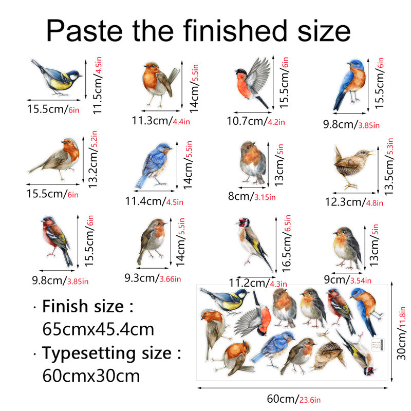 Double-sided colored static glass sticker