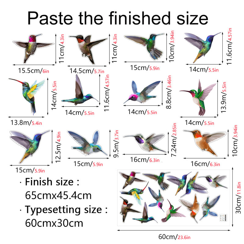 Double-sided colored static glass sticker