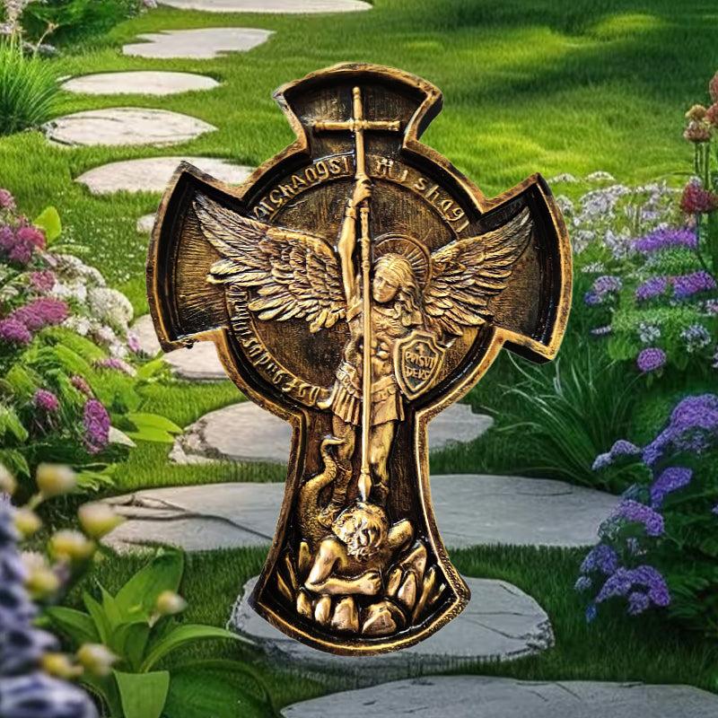 European Outdoor Courtyard Decoration - Angel Cross Decoration