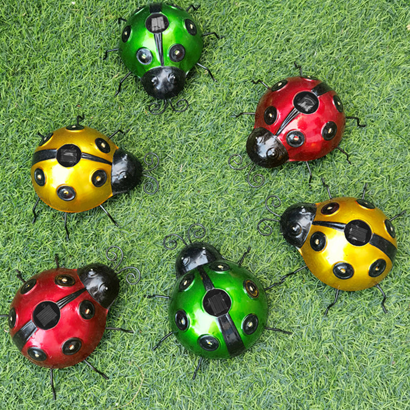 Solar Ladybug Wall Light