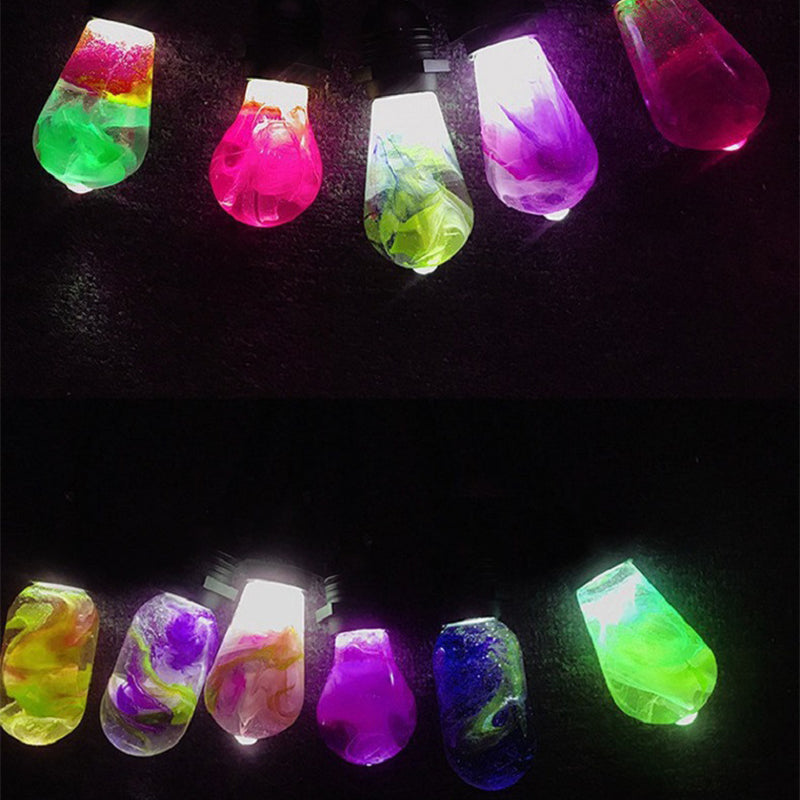 Wishing Lamp LED Colorful Amber Glass Lamp