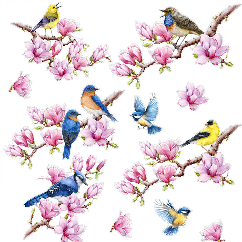 Double-sided colored static glass sticker