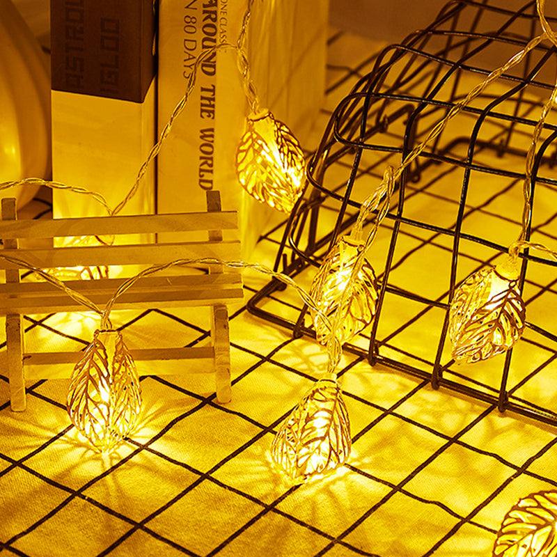 Golden Leaf Christmas LED Light String