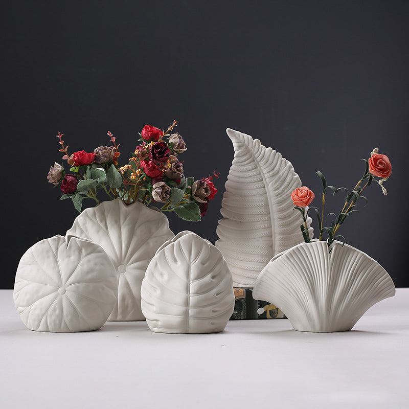 Modern simple handmade ceramic vase series