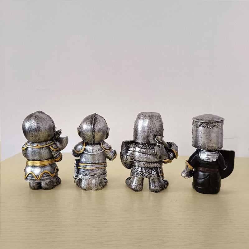 Dwarf Knight Resin Sculpture Ornament