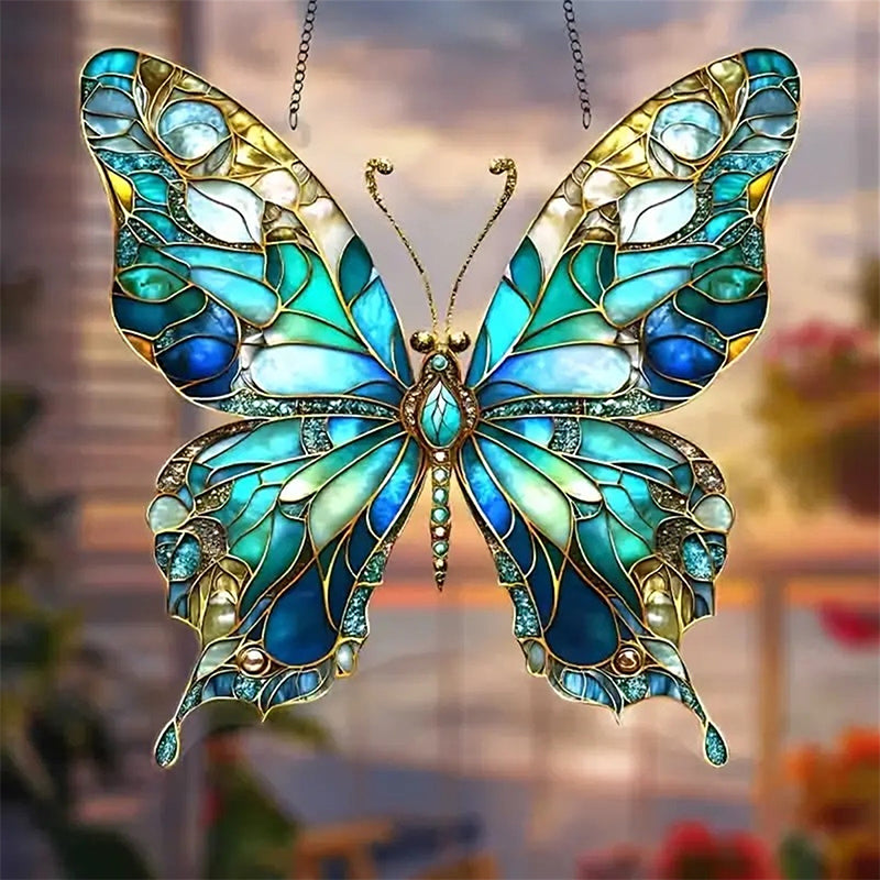 Acrylic sun light filler painted hanging decoration