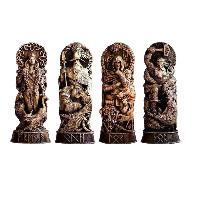 Nordic Gods Series Mythology Statue Home Decorations