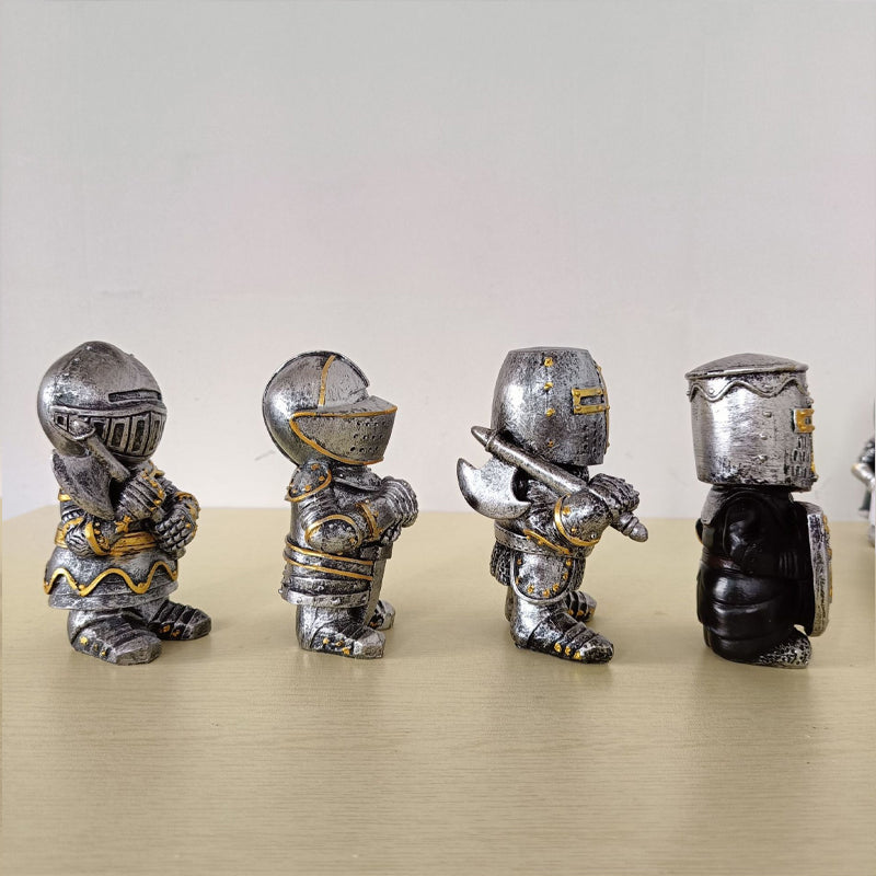 Dwarf Knight Resin Sculpture Ornament