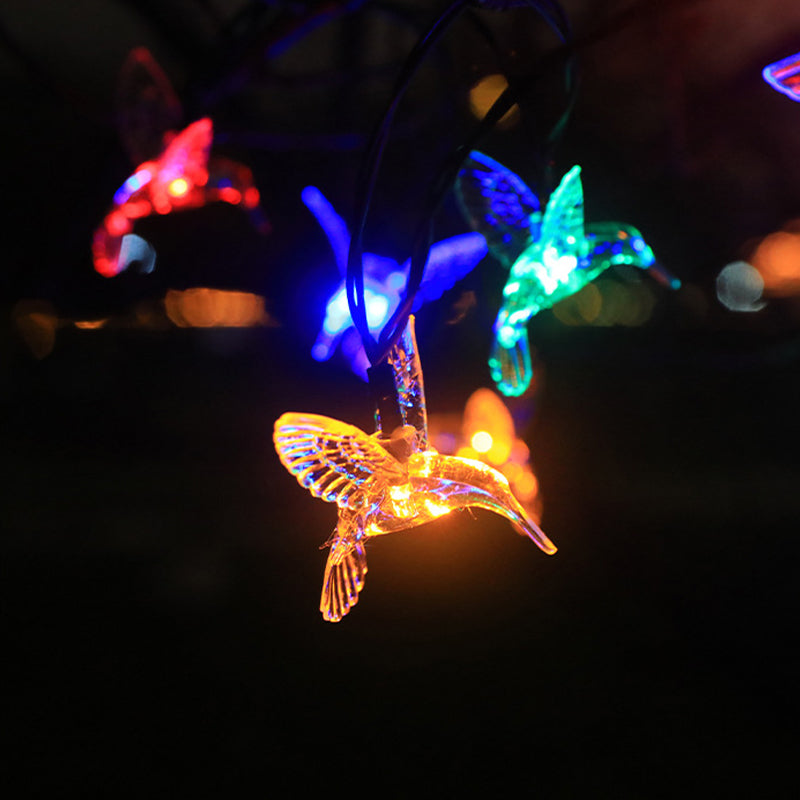 Solar Hummingbird String Lights