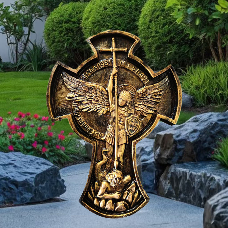 European Outdoor Courtyard Decoration - Angel Cross Decoration