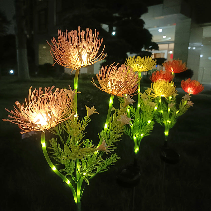 Solar-Powered Spider Lily Garden Light