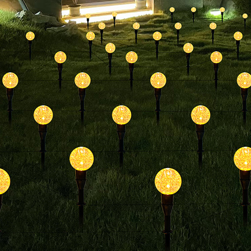 Solar-Powered Outdoor Bubble Ball & Starry Decorative Lights