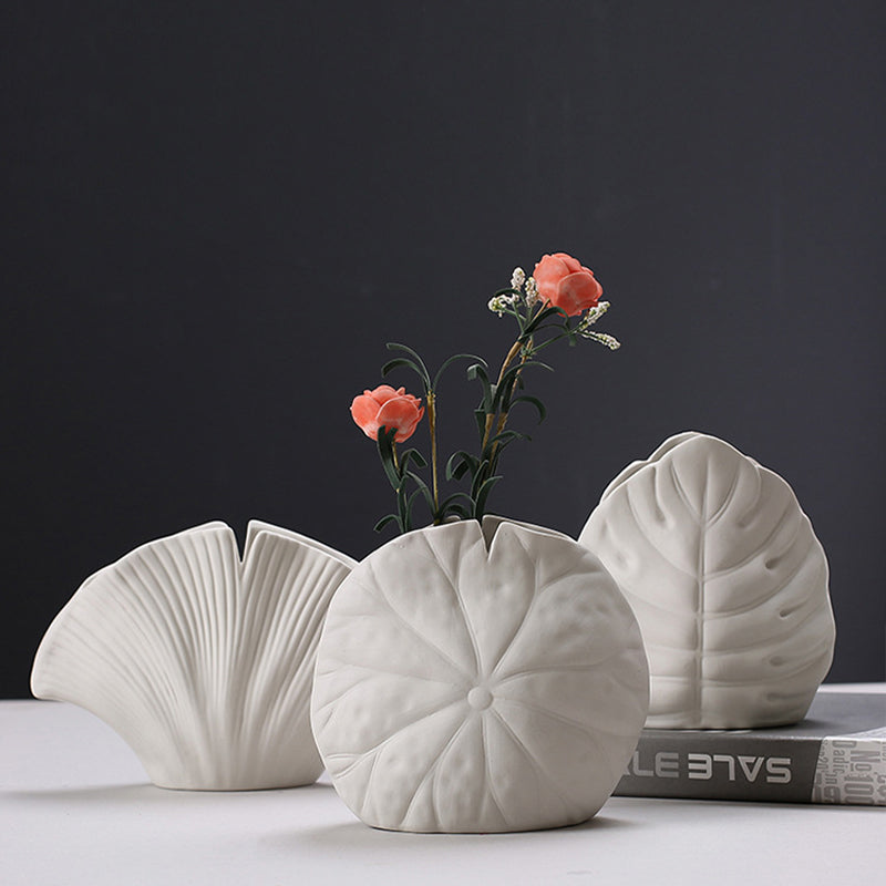 Modern simple handmade ceramic vase series