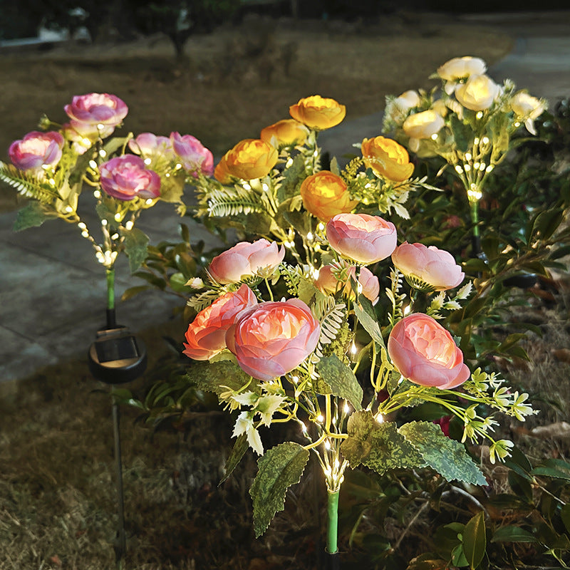 Solar-Powered Simulation LED Garden Light