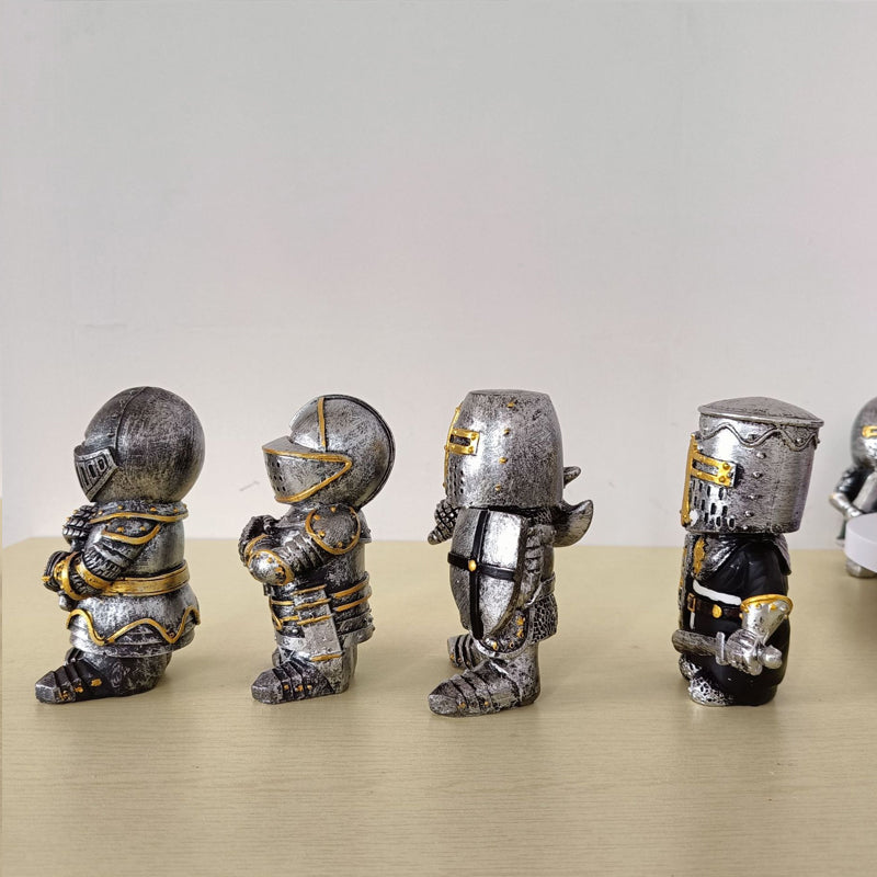 Dwarf Knight Resin Sculpture Ornament