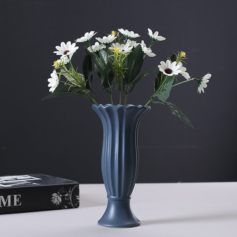 Roman column ceramic vase