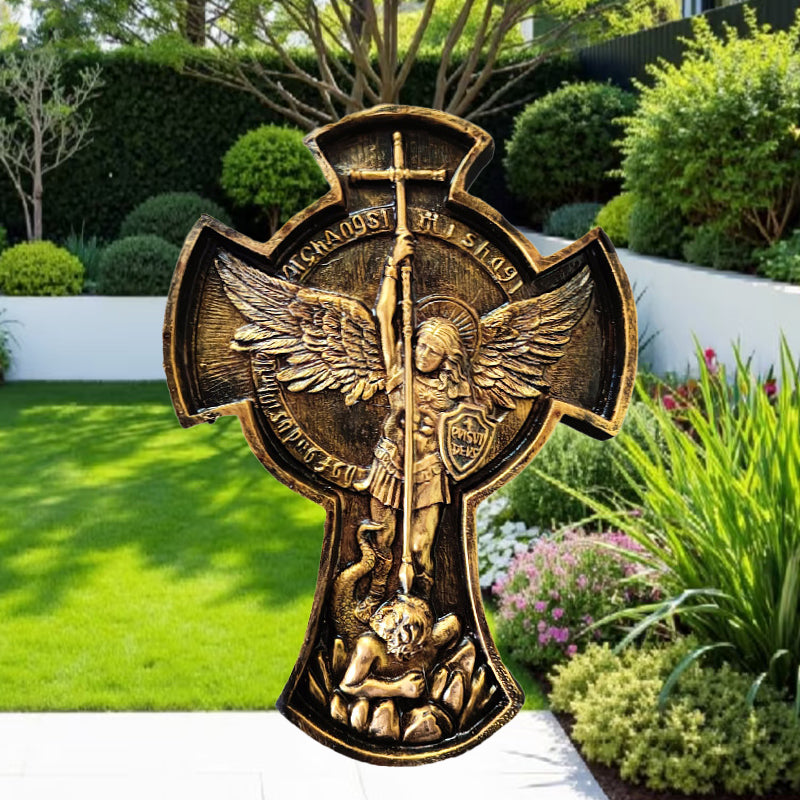 European Outdoor Courtyard Decoration - Angel Cross Decoration