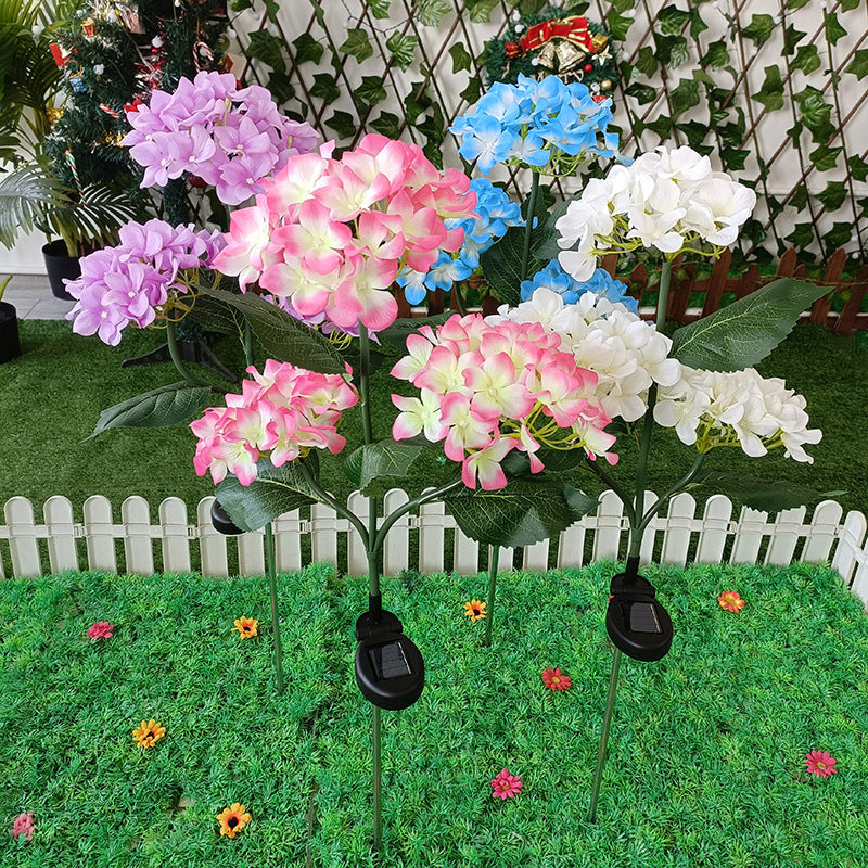 Solar Hydrangea Flower Lights