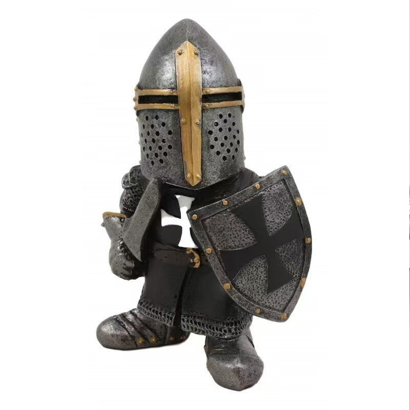 Dwarf Knight Resin Sculpture Ornament