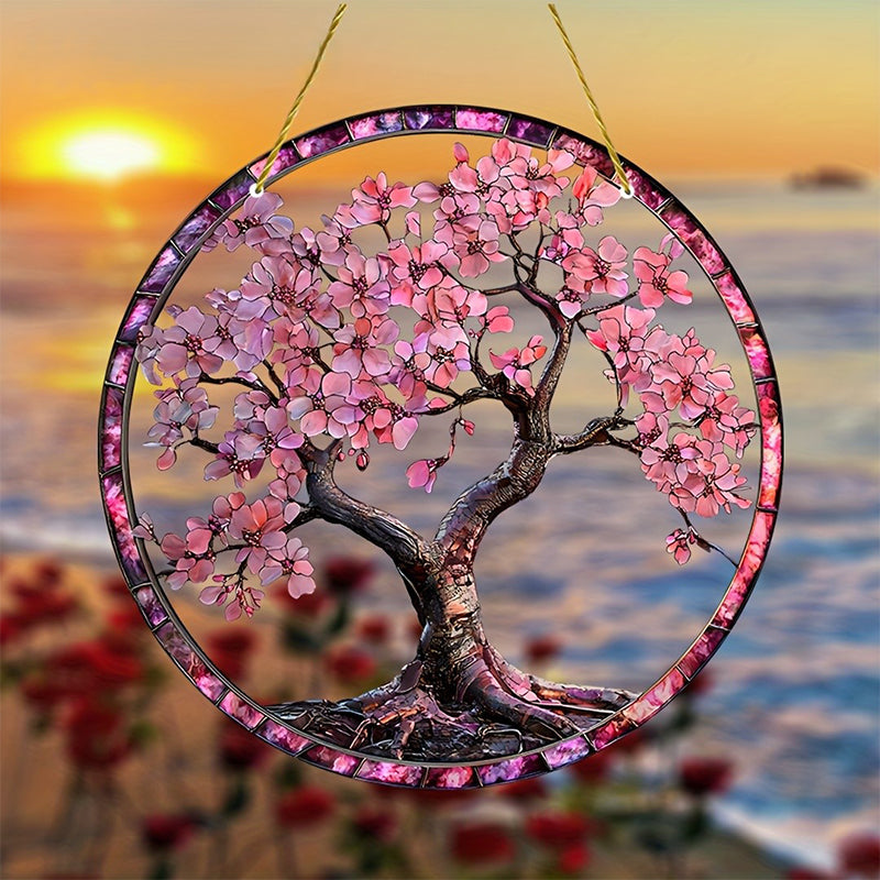 Acrylic 2D flat pendant ornament sun catcher
