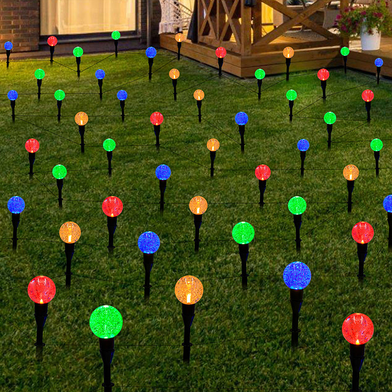 Solar-Powered Outdoor Bubble Ball & Starry Decorative Lights