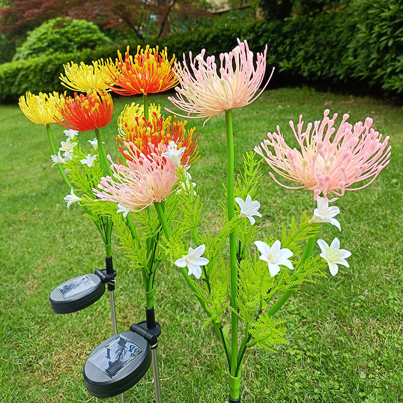 Solar-Powered Spider Lily Garden Light