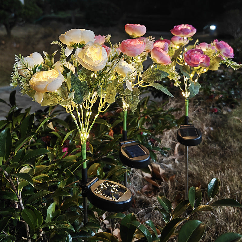 Solar-Powered Simulation LED Garden Light