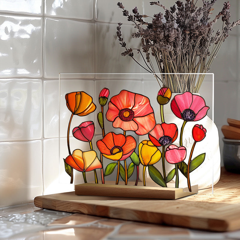3D flower acrylic display stand