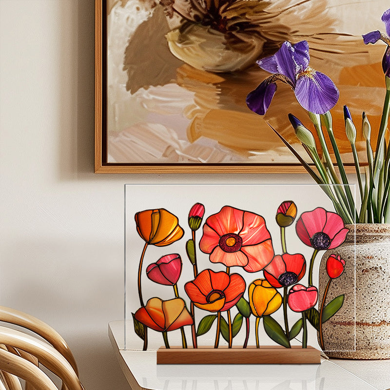3D flower acrylic display stand