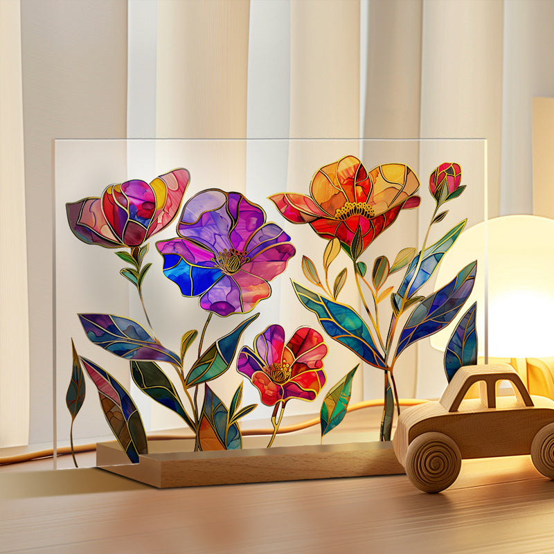 3D flower acrylic display stand